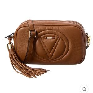 VALENTINO BY MARIO VALENTINO MIA SIGNATURE LEATHER CROSSBODY